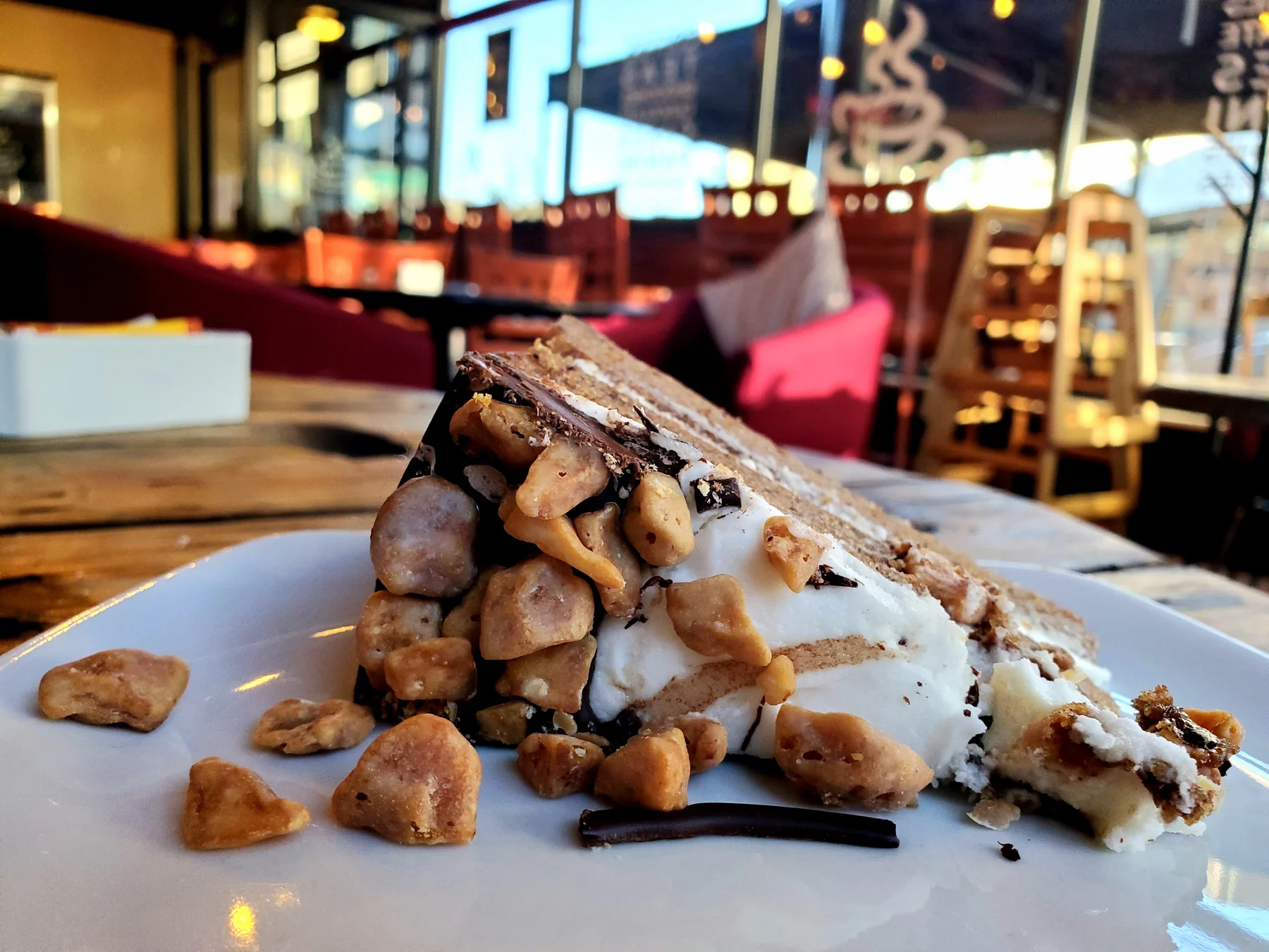 Cake and coffee at The Coffee House Durham