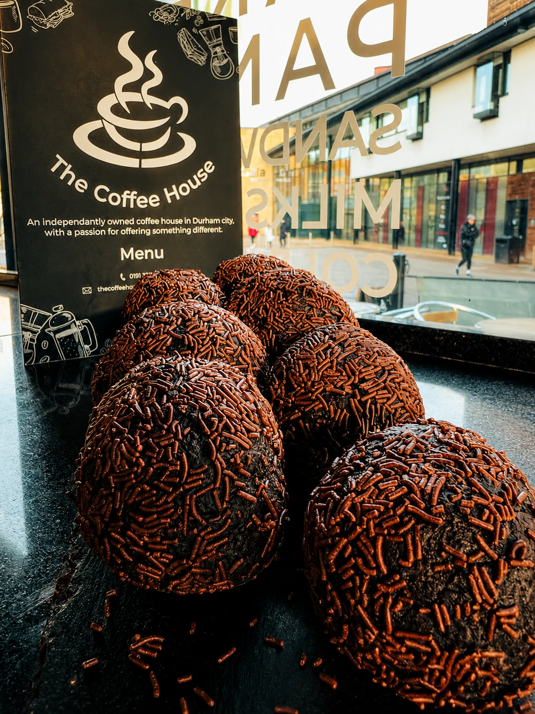 Chocolate sprinkle treats at The Coffee House Durham